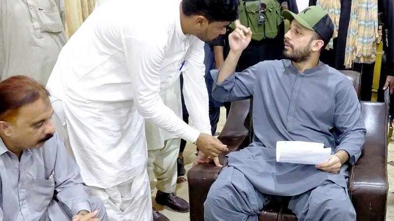 Parliamentary Secretary Zarrin Khan Muggsi visits Uthal, orders action on public issues