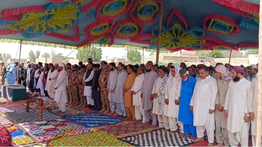 FC soldier Ghulam Rasool Katbar laid to rest in Jafarabad with military honours