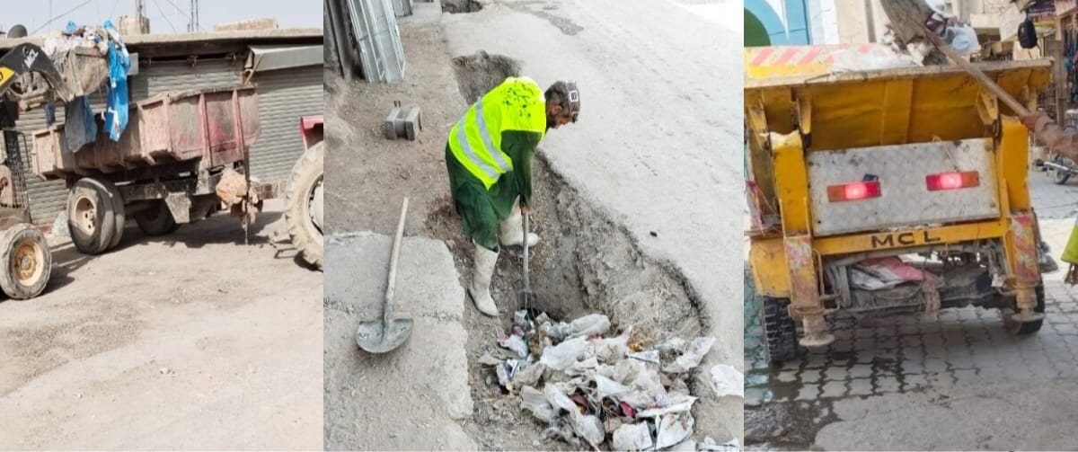 Municipal Committee Loralai cleans drains and clears waste in several areas