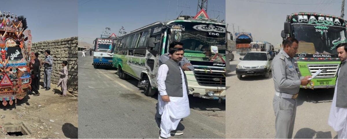 Crackdown on cancelled-permit local buses in Quetta: 5 buses shut, 3 owners held