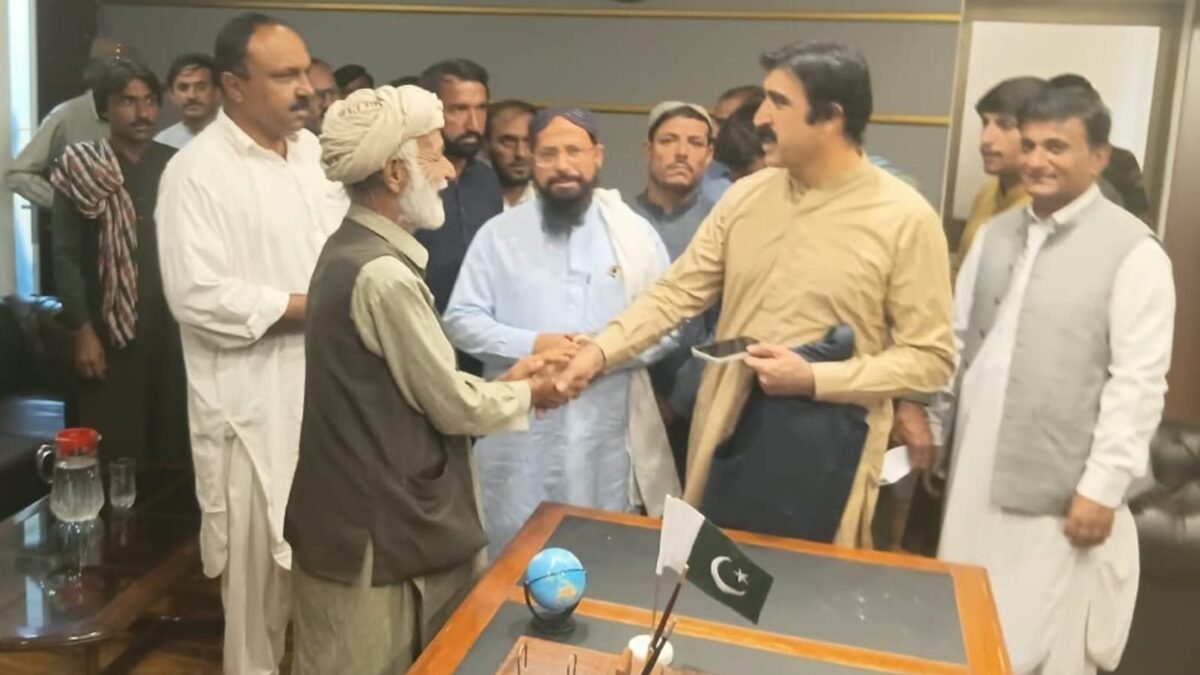 Provincial minister Haji Noor Muhammad Dummar assures delegations of resolving issues