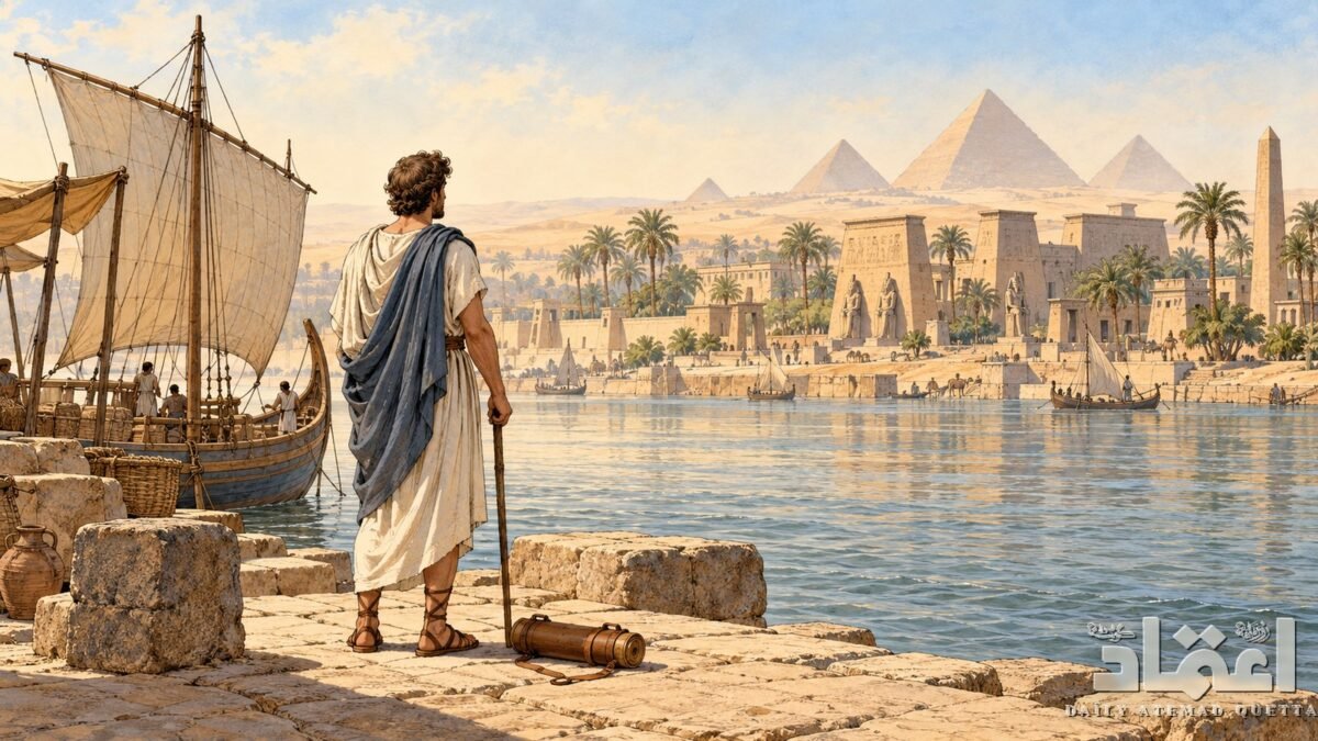 Herodotus, the father of history, who travelled to ask questions himself