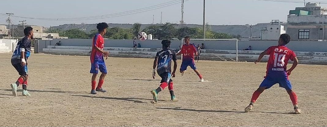 Young Baloch and Gazrawan United win on day eight of Gwadar football championship